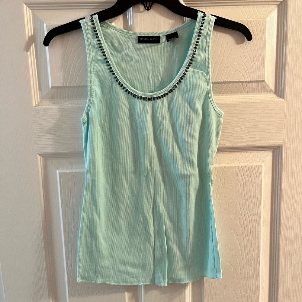 New York & Company light blue tank top